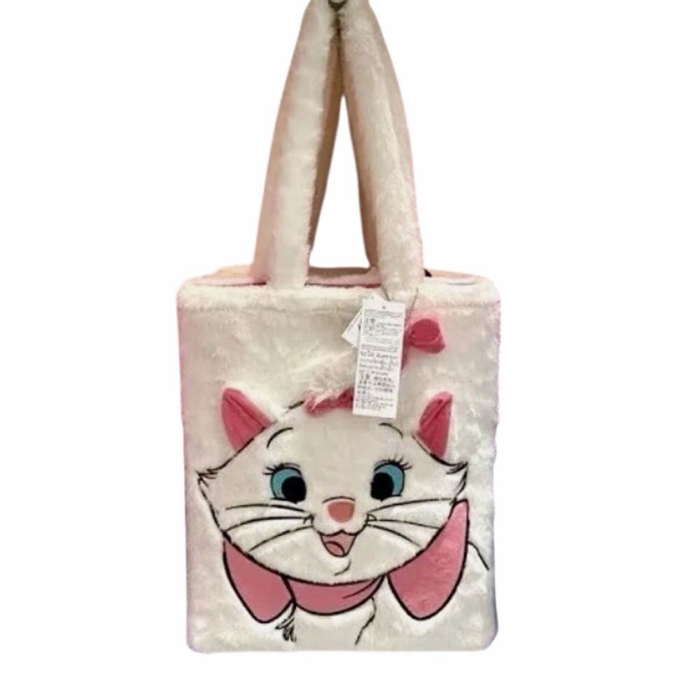 Disney Parks The Aristocrats Marie Fluffy Tote Bag New with Tag - Picture 3 of 3
